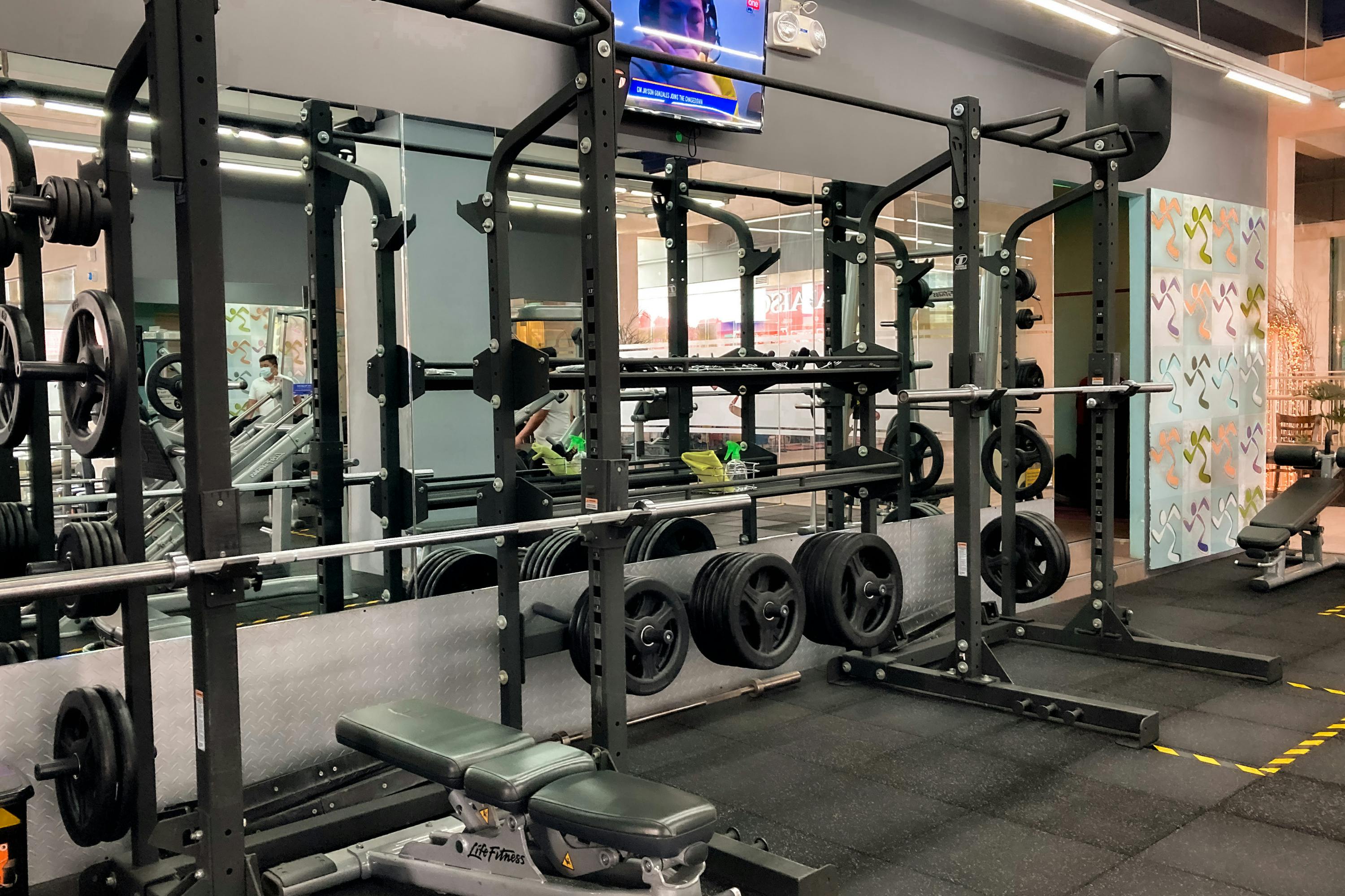 Kettlebells rack